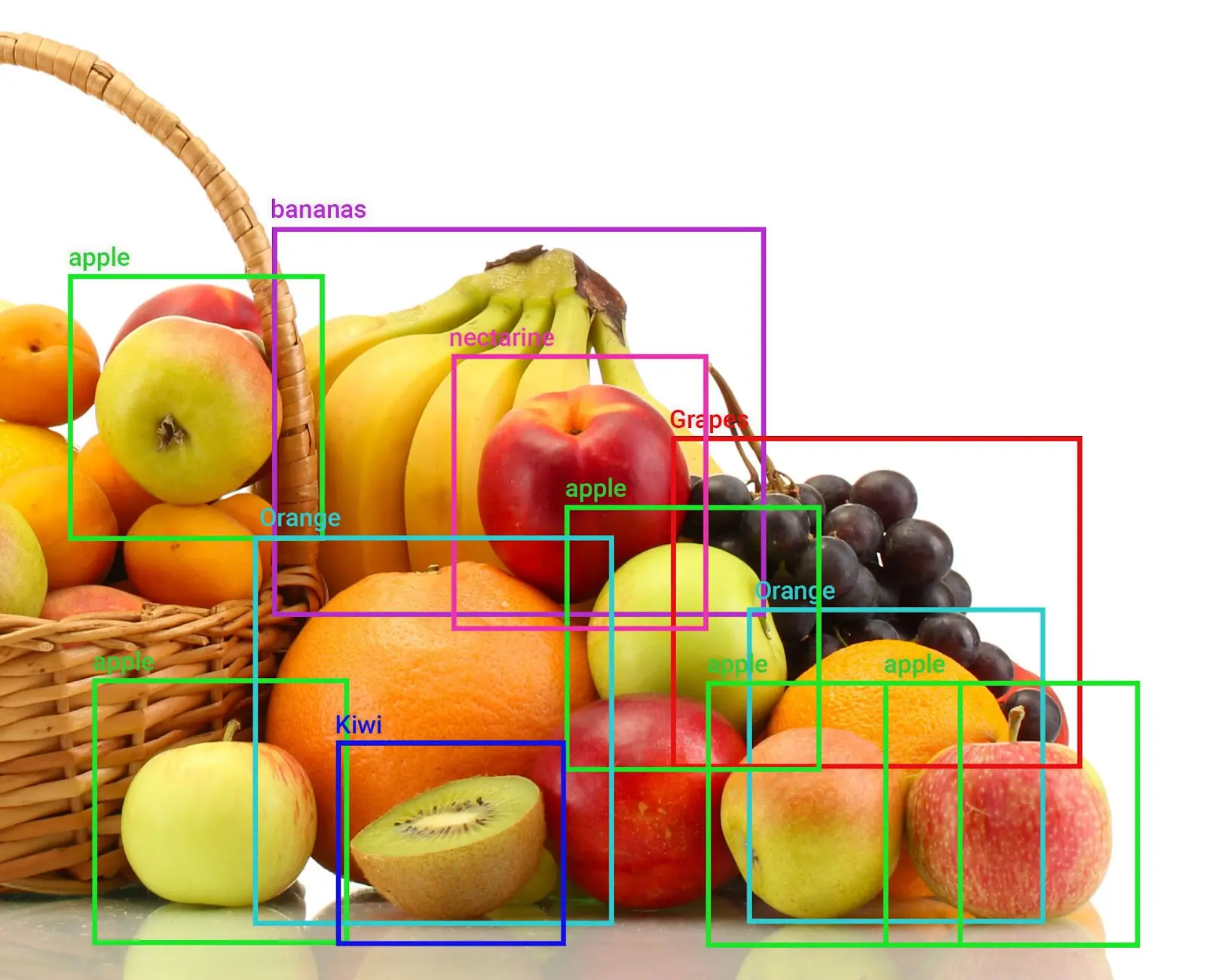 fruit basket cornucopia of new data not seen in training