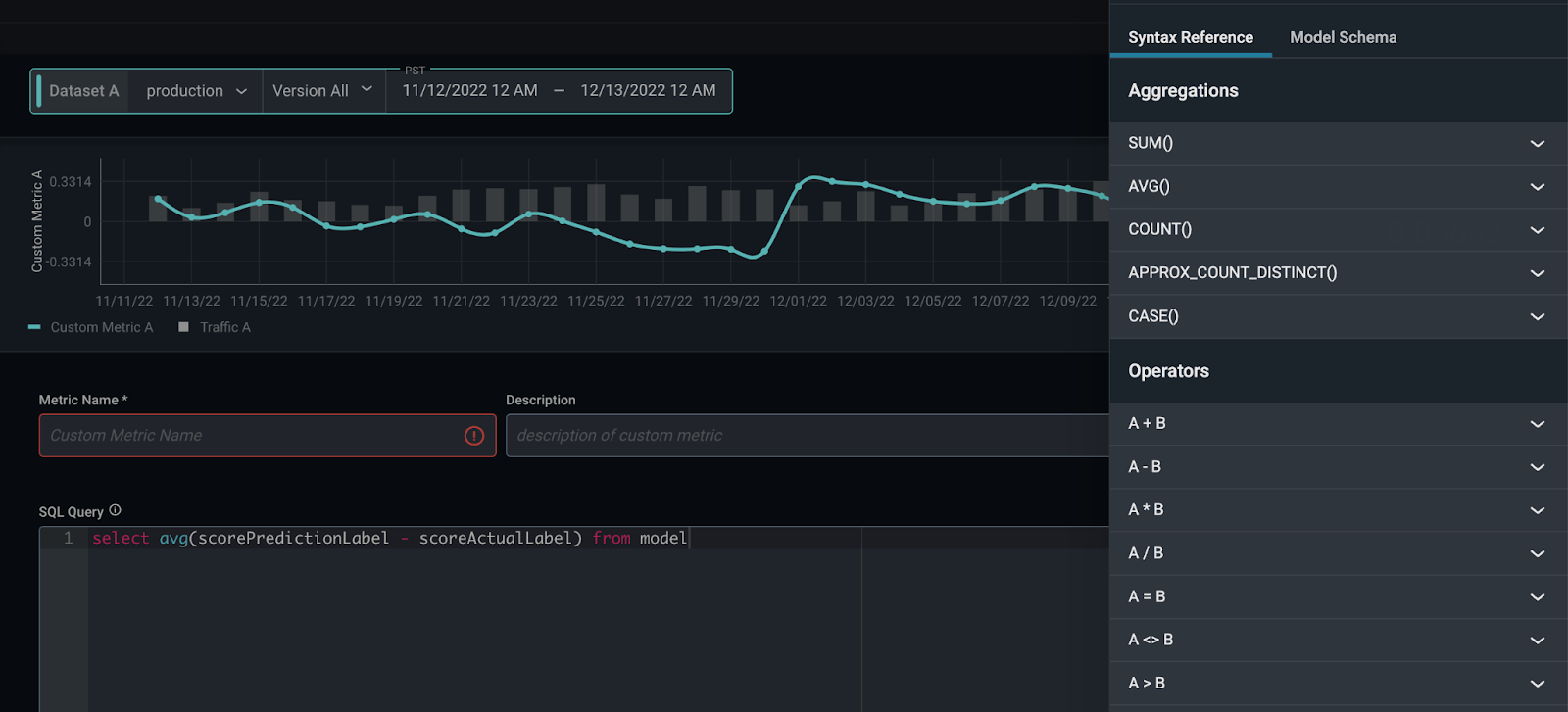 arize user defined metric AI ROI workflow 