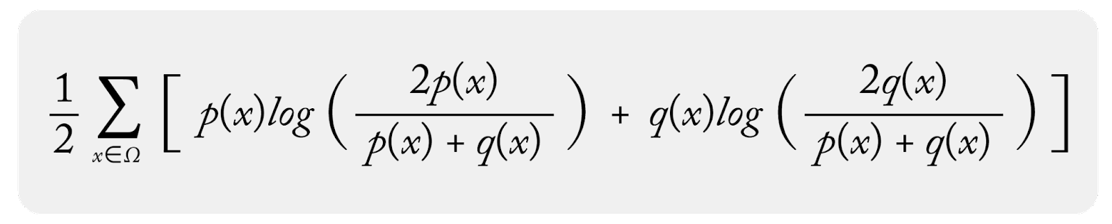 js divergence binning math