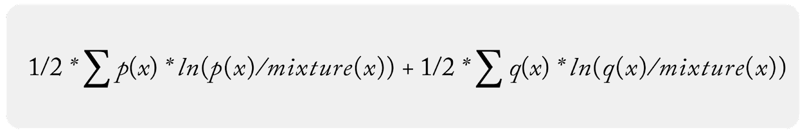 how to calculate discrete form js divergence