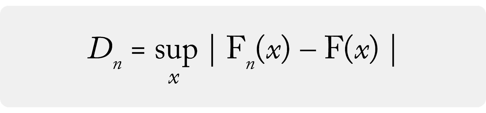 ks statistic how to calculate