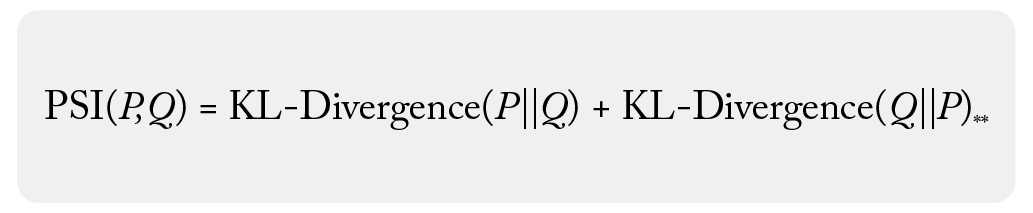 population stability index symmetry math