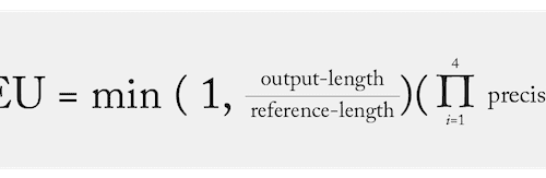 bleu score formula how to calculate