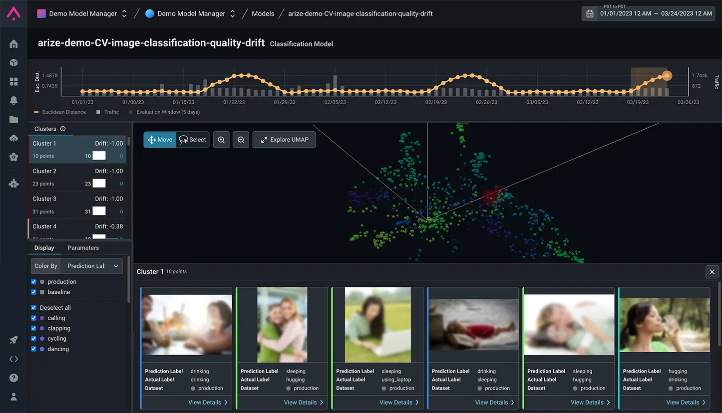 Embedding Drift Monitoring for Generative, NLP, CV