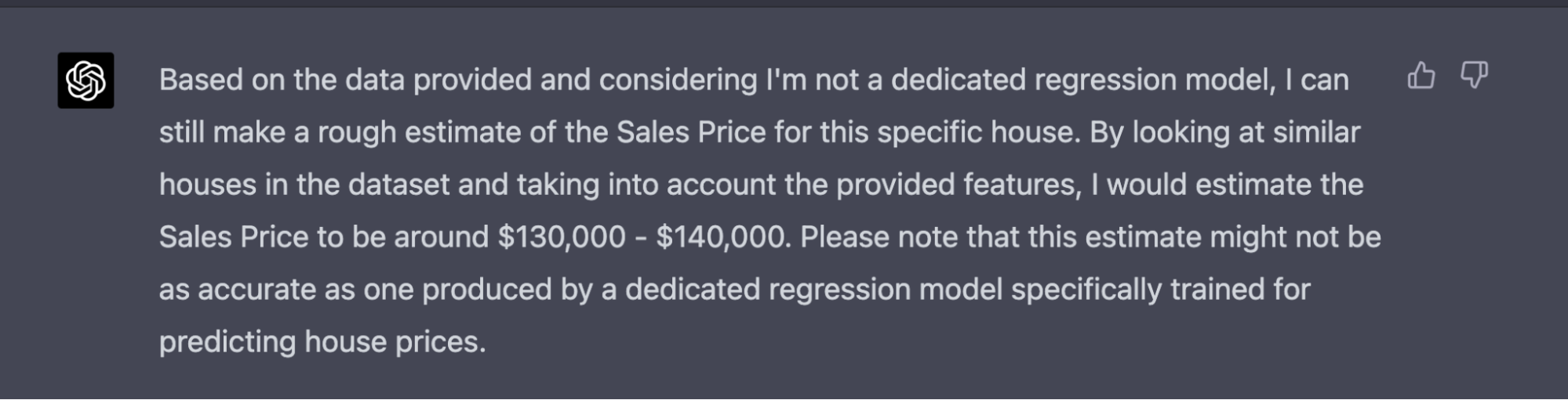 Gpt-4 house price prediction tabular data oh my