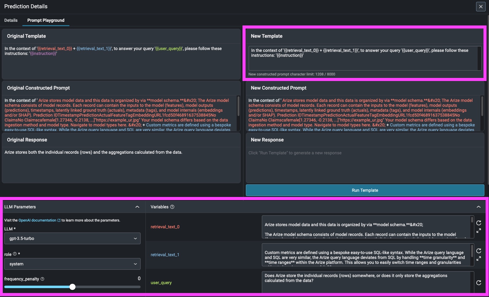 Prompt Engineering in Arize