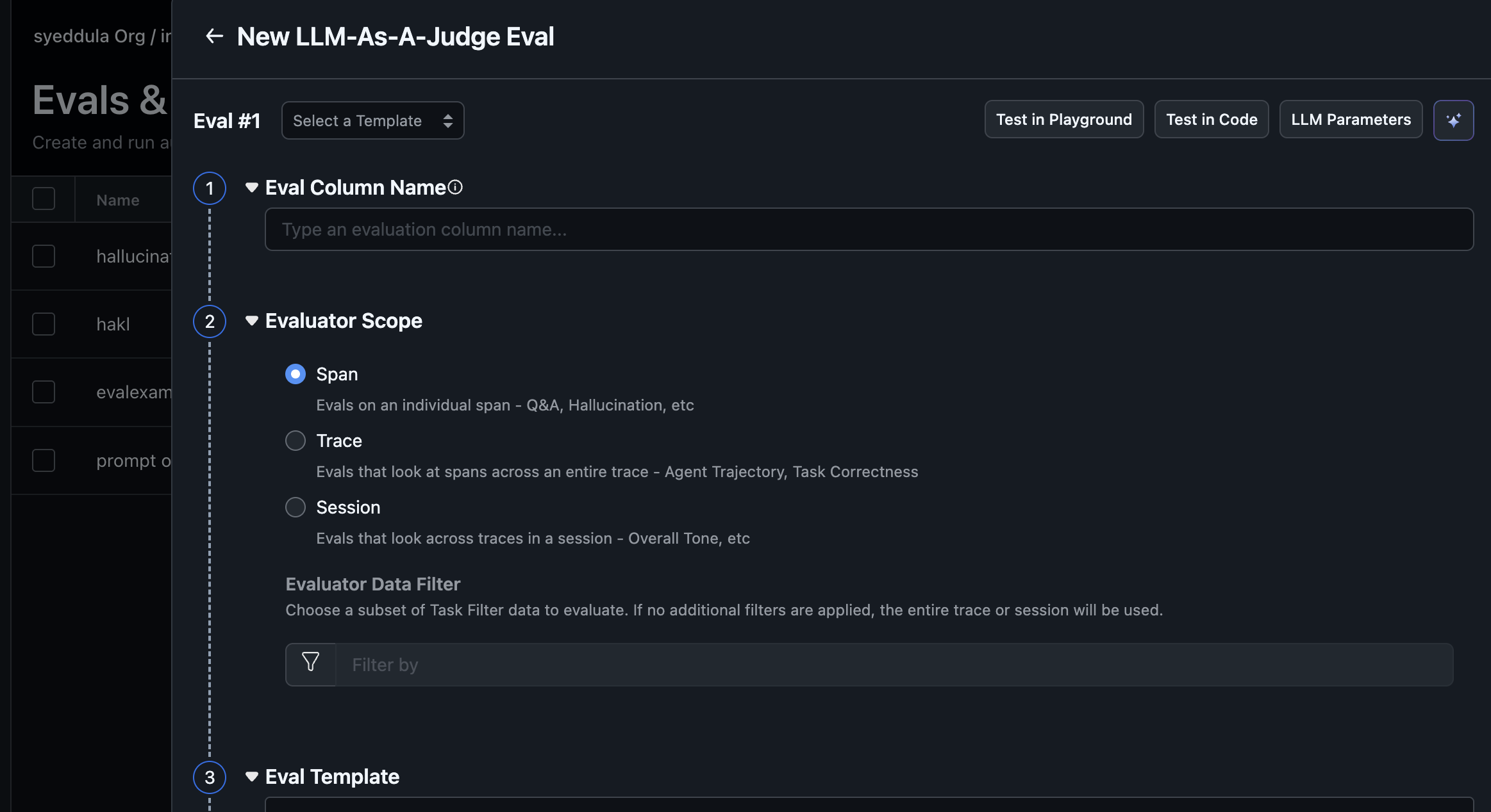 arize ax session trace level evals