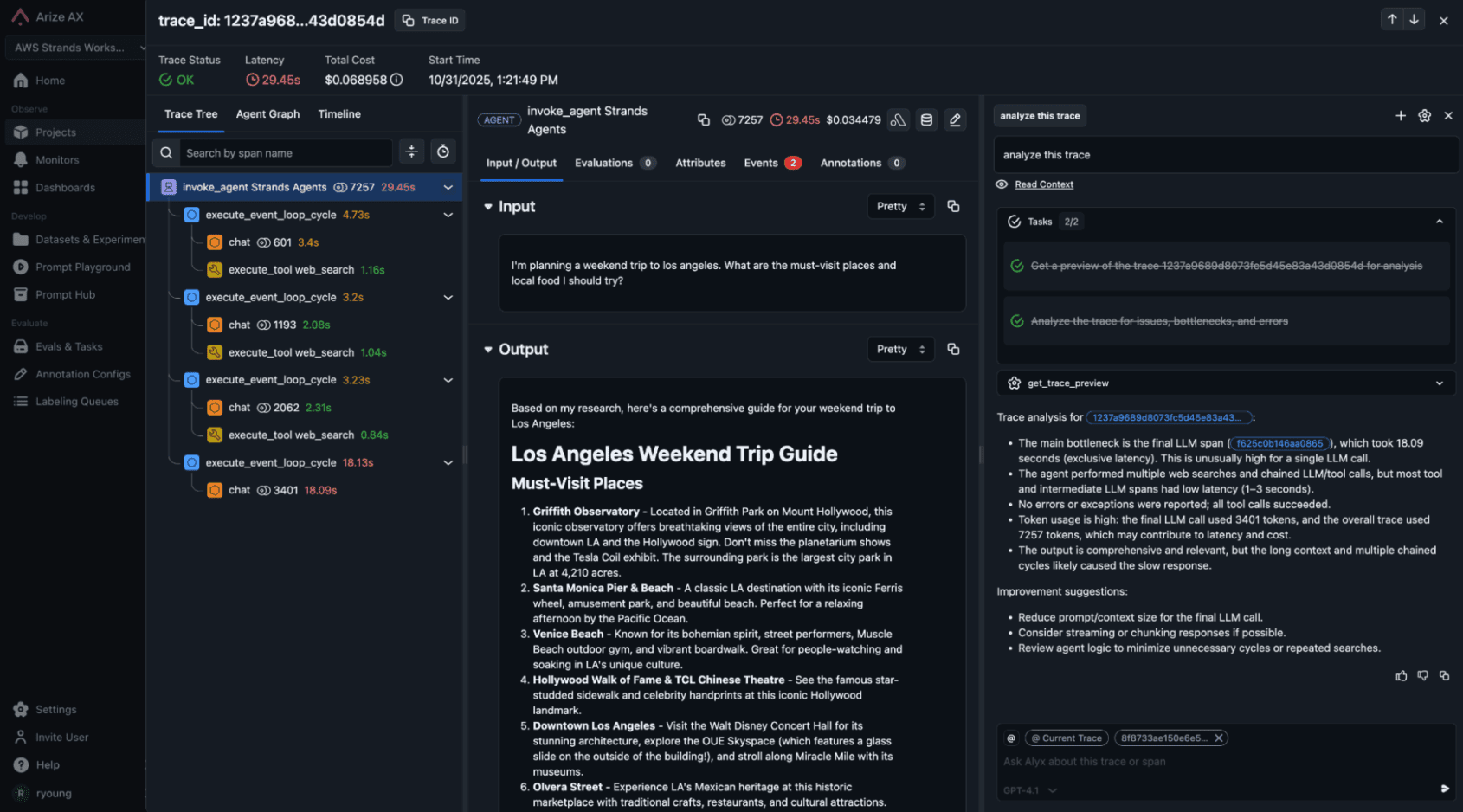 AWS Bedrock AgentCore Observability with Arize AX: Operationalizing AI ...