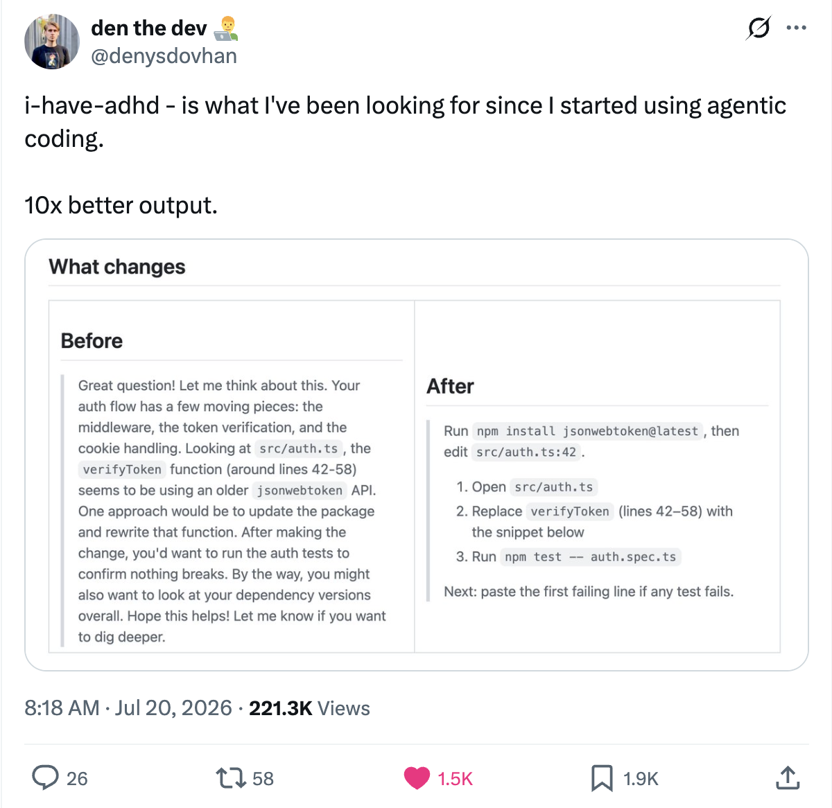 Example SKILL.md rules from the i-have-adhd agent skill repository