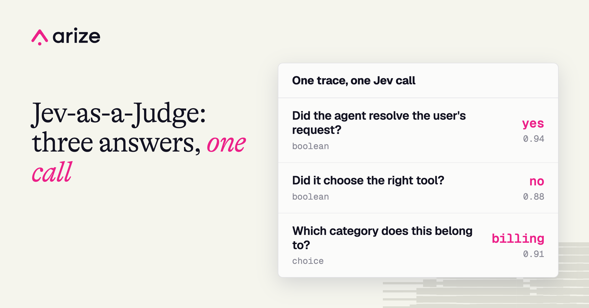Evaluate production traces with Jev-as-a-Judge directly in Arize AX
