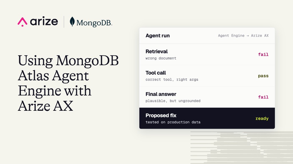 Building production-ready AI agents with Atlas Agent Engine and Arize AX