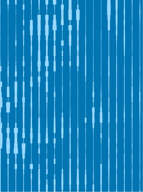 Vertical light blue bar lines on blue