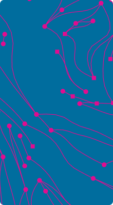 Pink contour lines on blue